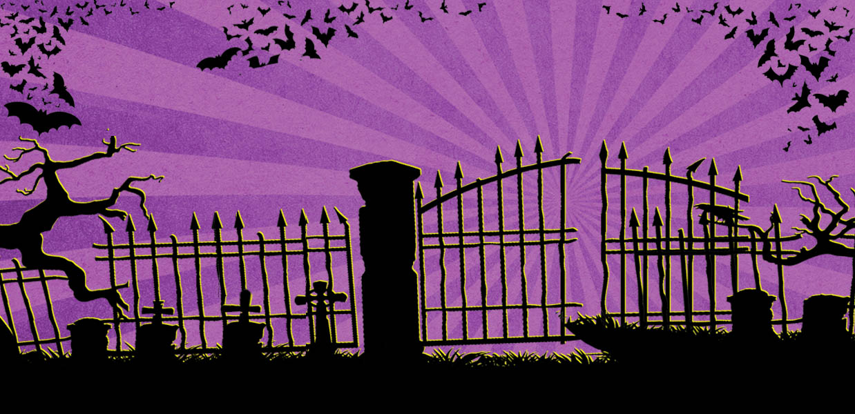 Purple background image for Gators Ghosts & Goblins