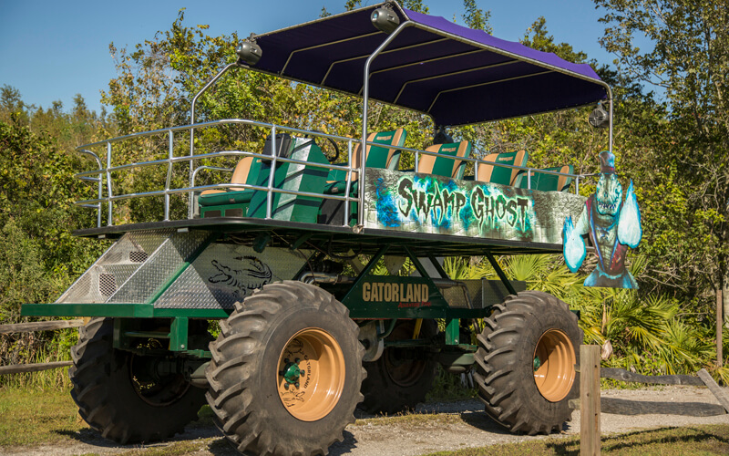 Swamp Ghosts vehicle at Stomping gator off road adventure 